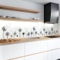 Preview: Küchenrückwand Folie elegante graue Holzimitation Hauptbild 1